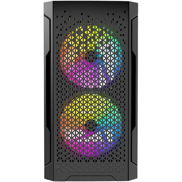 Корпус для компьютера Powercase Mistral Micro Z3B Mesh LED MicroTower (CMIMZB-L3)