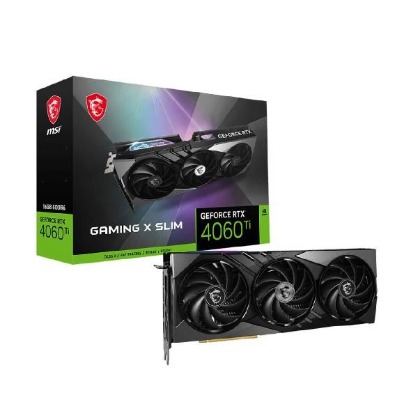 Видеокарта MSI NVIDIA GeForce RTX 4060 Ti GAMING X SLIM 16GB (RTX 4060 Ti GAMING X SLIM 16G)