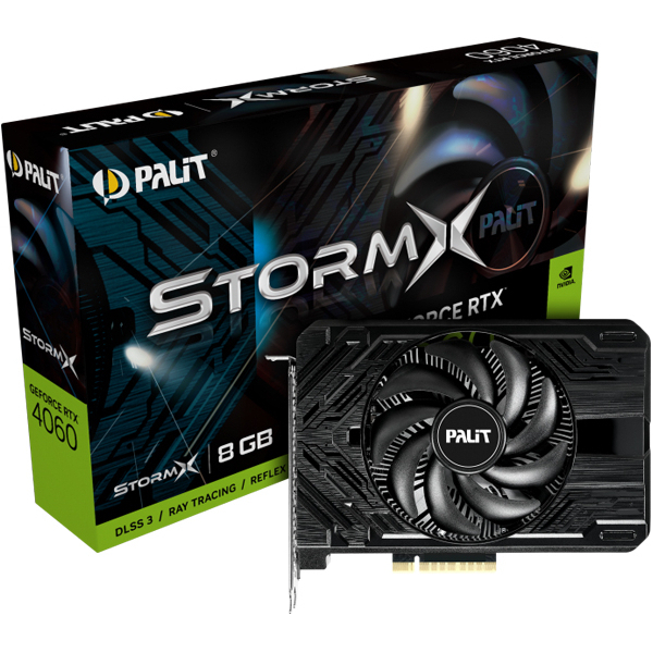 Видеокарта Palit GeForce RTX 4060 8GB STORMX (NE64060019P1-1070F)