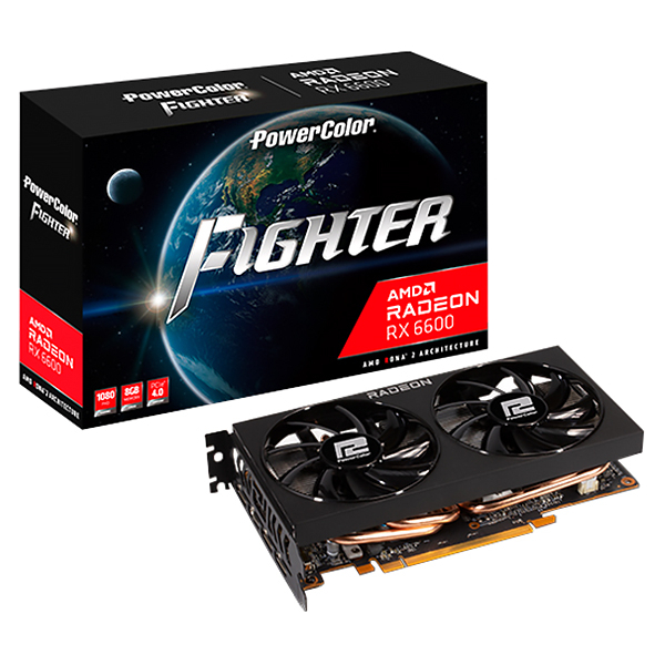 Видеокарта PowerColor RX6600 8GB (AXRX6600 8GBD6-3DH)