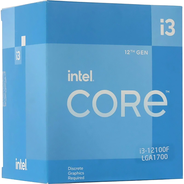 Процессор Intel Core i3-12100F LGA1700 Box (BX8071512100F)