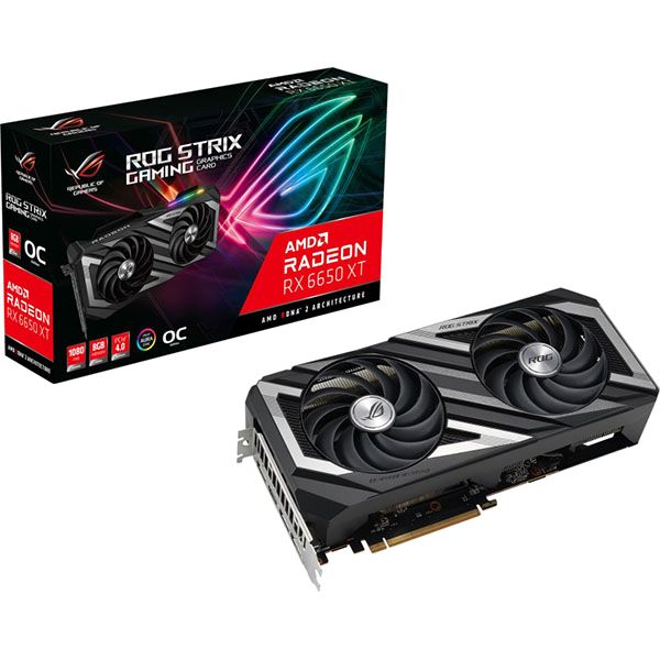 Видеокарта ASUS ROG-STRIX-RX6650XT-O8G-GAMING