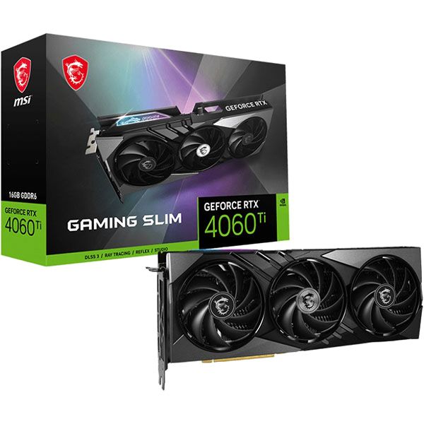 Видеокарта MSI RTX 4060 TI GAMING SLIM 16GB