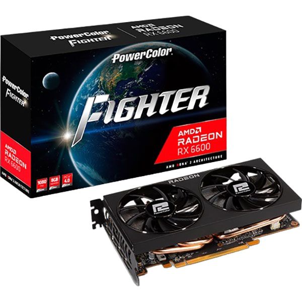 Видеокарта PowerColor RX 6600 8GB (AXRX 6600 8GBD6-3DH)