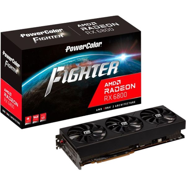 Видеокарта PowerColor RX 6800 16GB (AXRX 6800 16GBD6-3DH/OC)