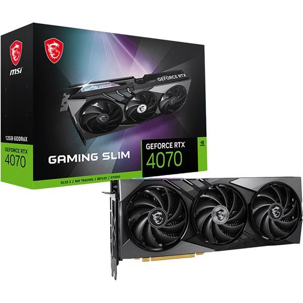 Видеокарта MSI GeForce RTX 4070 GAMING SLIM 12GB