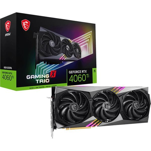 Видеокарта MSI GeForce RTX 4060 Ti GAMING X TRIO 8GB