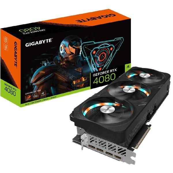 Видеокарта GIGABYTE NVIDIA GeForce RTX 4080 GAMING OC 16GB (GV-N4080GAMING OC-16GD)