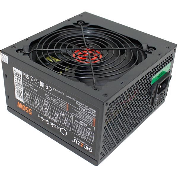 Блок питания Ginzzu CB550 12см