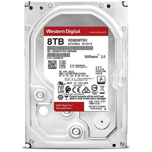 Внутренний HDD диск WD 8TB Red Pro (WD8003FFBX) фото