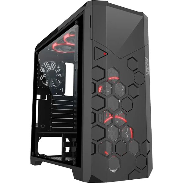 Корпус для компьютера Formula V-LINE 6000-RGB черный без БП ATX 2x120mm 2xUSB2.0 2xUSB3.0 audio front door bott PSU