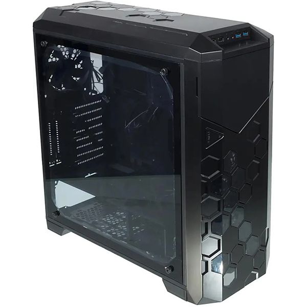 Корпус для компьютера Formula V-LINE 6000-RGB черный без БП ATX 2x120mm 2xUSB2.0 2xUSB3.0 audio front door bott PSU