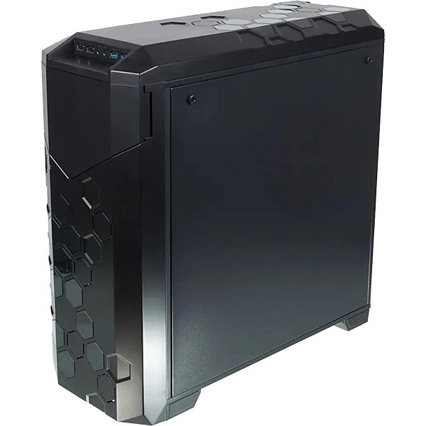 Корпус для компьютера Formula V-LINE 6000-RGB черный без БП ATX 2x120mm 2xUSB2.0 2xUSB3.0 audio front door bott PSU