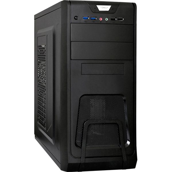Корпус для компьютера ExeGate EX278394RUS CP-603 Black ATX <без БП> 2*USB+2*USB