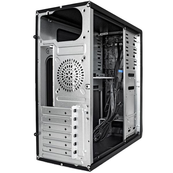 Корпус для компьютера ExeGate EX278394RUS CP-603 Black ATX <без БП> 2*USB+2*USB