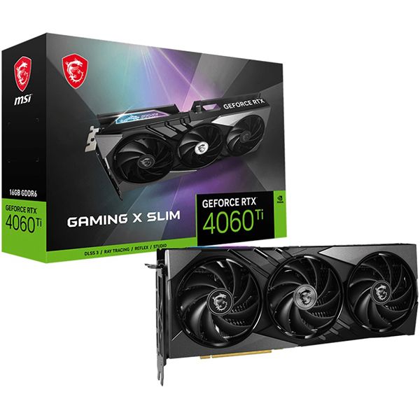 Видеокарта MSI GeForce RTX 4060 Ti GAMING X SLIM 16G