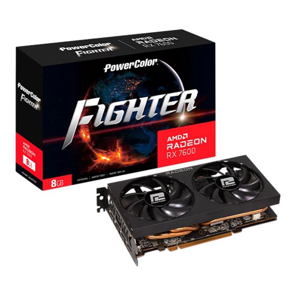 Видеокарта PowerColor Radeon RX 7600 8Gb RX 7600 8G-F