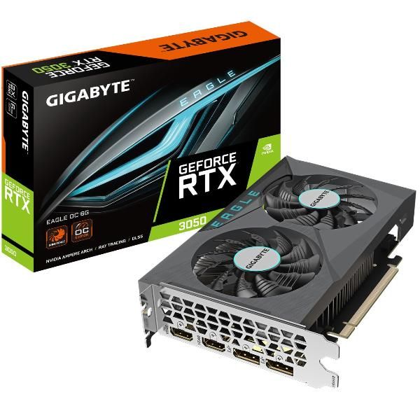 Видеокарта GIGABYTE NVIDIA GeForce RTX 3050 EAGLE OC 6G