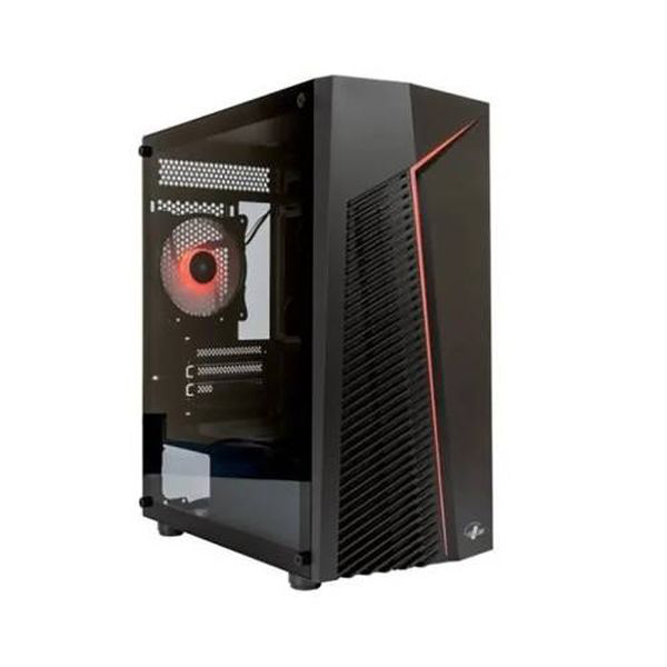 Корпус для компьютера Eurocase mATX 00-01003412 M202 ARGB черный без БП закаленное стекло USB 3.0