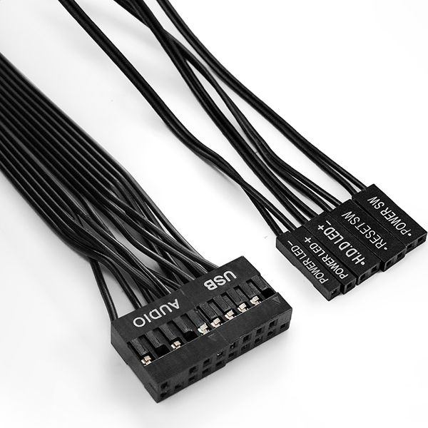 Корпус для компьютера ExeGate Miditower EX290180RUS AA-440-AA400 (ATX, AA400 8 см, 2*USB, аудио, черный)