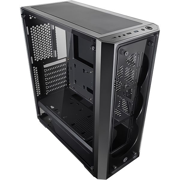 Корпус для компьютера RAIJINTEK 0R20B00153 PONOS TG Coating Black EEB E-ATX ATX M-ATX Mini-ITX USB3.0x1, USB2.0