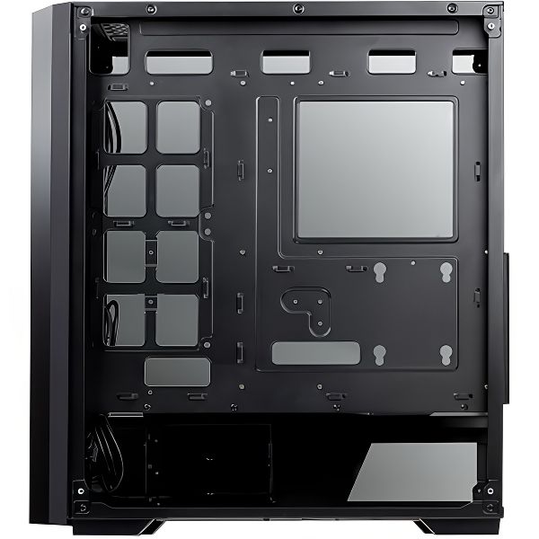 Корпус для компьютера RAIJINTEK 0R20B00153 PONOS TG Coating Black EEB E-ATX ATX M-ATX Mini-ITX USB3.0x1, USB2.0