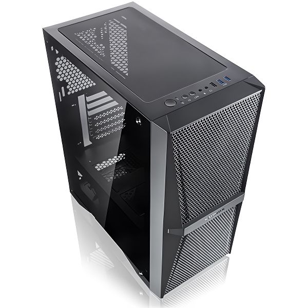 Корпус для компьютера RAIJINTEK 0R20B00205 SILENOS MS PRO, black, ATX M-ATX Mini-ITX, USB3.0x2, Type Cx1, HD Aud