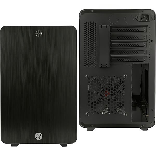 Корпус для компьютера RAIJINTEK 0R200025 STYX BLACK Aluminum, Micro ATX / Mini-ITX, USB3.0x2, HD Audiox1
