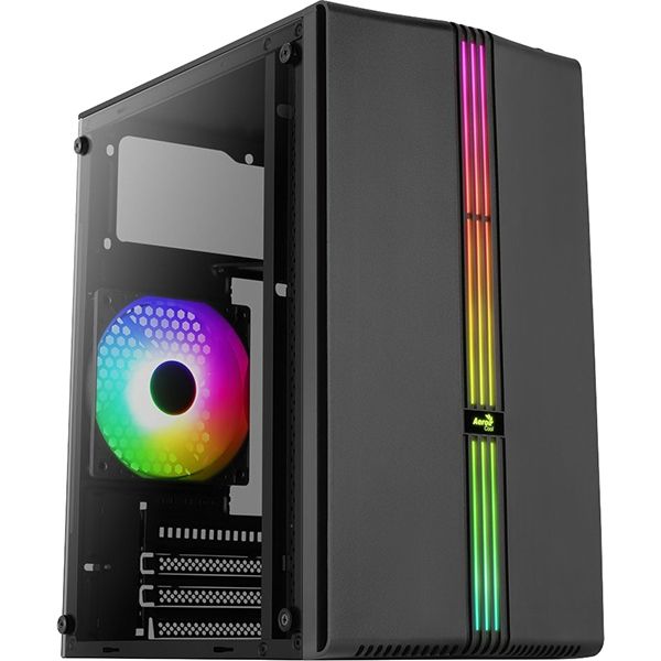 Корпус для компьютера Aerocool EVO Mini-G-BK-v1 mATX USB3x1 USB2x2 120mm RGB fan