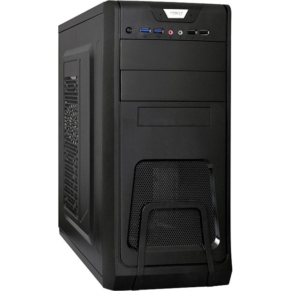 Корпус для компьютера ExeGate EX278394RUS CP-603 Black ATX <без БП> 2*USB+2*USB