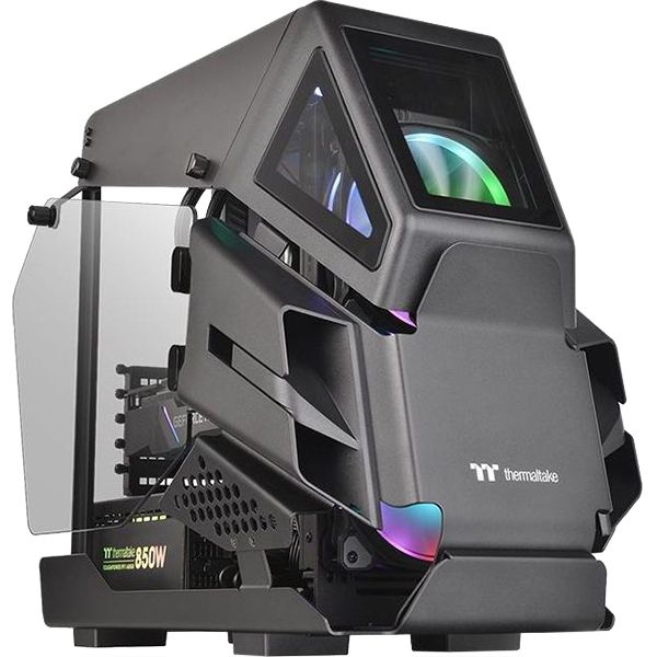 Корпус для компьютера Thermaltake AH T200 черный без БП mATX 4x120mm 4x140mm 2xUSB3