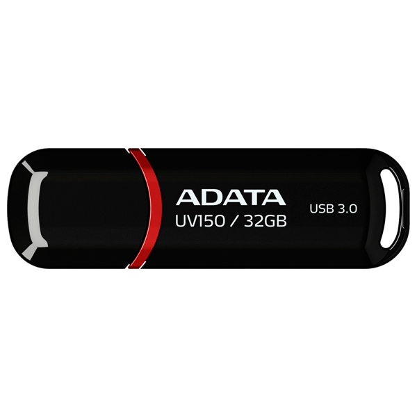 Флэш диск USB ADATA UV150 Black 32GB (AUV150-32G-RBK)