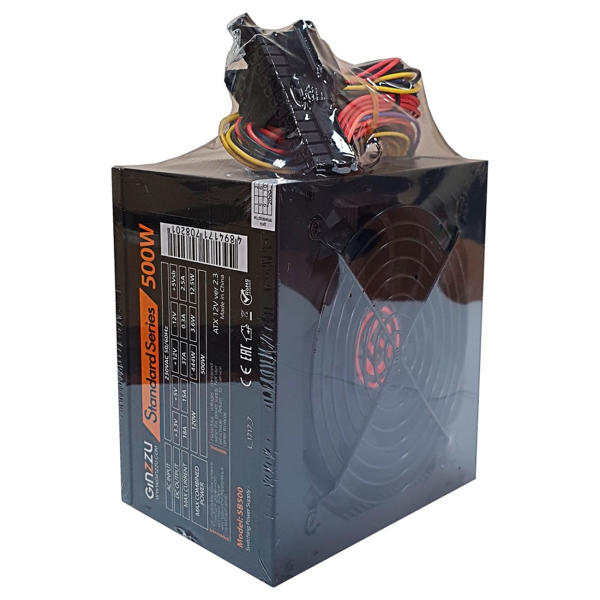 Блок питания Ginzzu SB500 12см