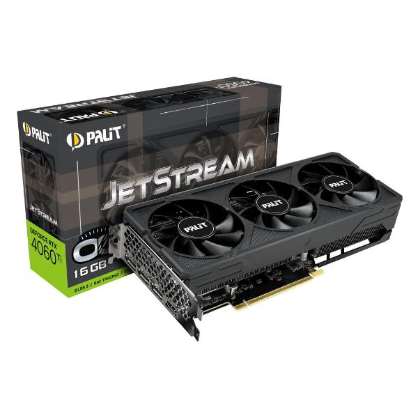 Видеокарта Palit NVIDIA GeForce RTX 4060 Ti JetStream 16GB (NE6406