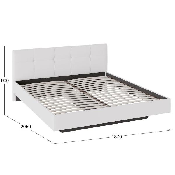 Кровать с мягким изголовьем Трия Элис Тип 1 (1800) Исп.2 белая