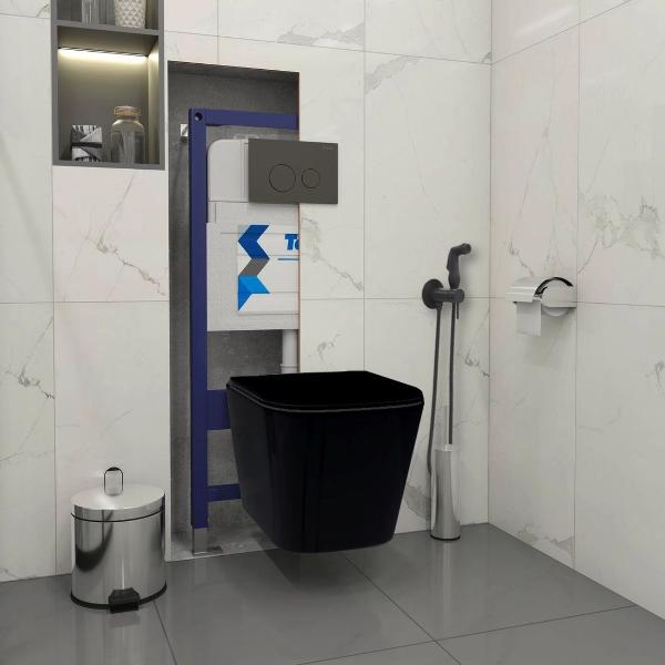 Унитаз Teymi Helmi Black F08032