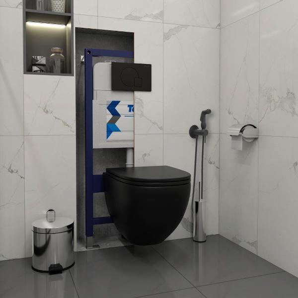 Унитаз Teymi Lina S Black F08140