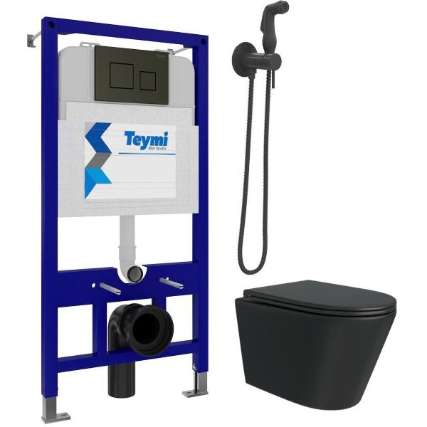 Унитаз Teymi Solli Black F08937