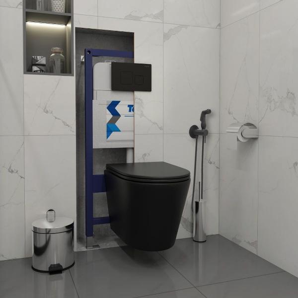 Унитаз Teymi Solli Black F08937