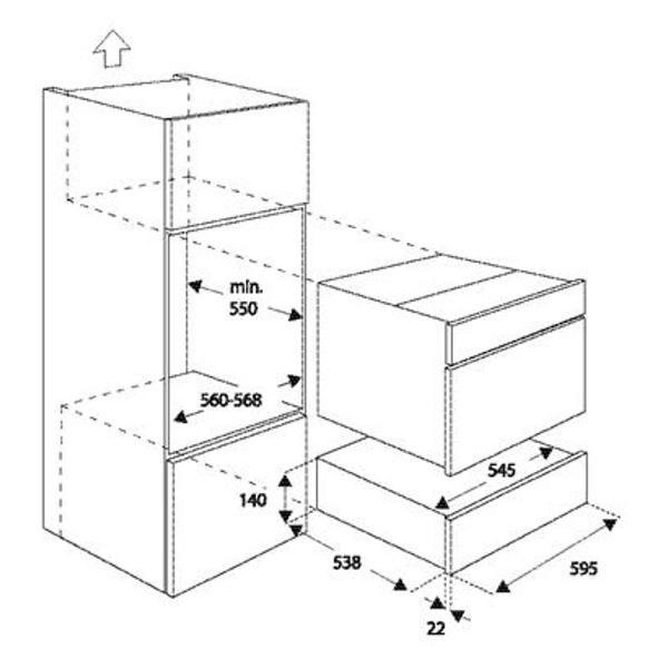 Встраиваемый подогреватель для посуды Bertazzoni WD60C