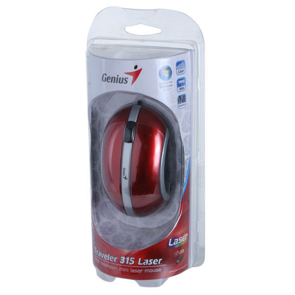 Мышь проводная для ноутбука Genius Traveler 315 R