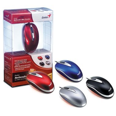 Мышь проводная для ноутбука Genius MiniTraveler USB B