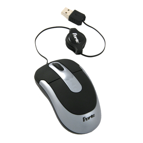 Мышь проводная для ноутбука Porto PM 12sv