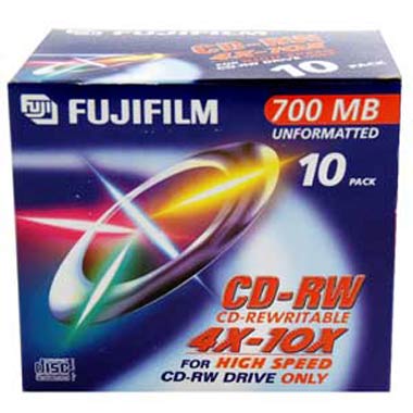 CD-RW диск Fuji 10x10 jewel MIL