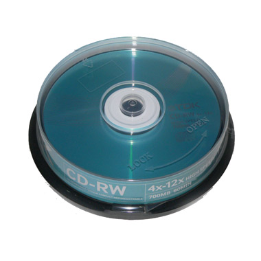CD-RW диск TDK High Sp.Cake 10