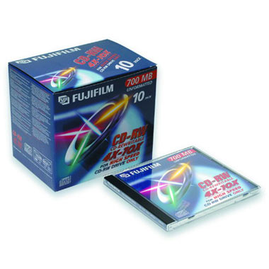CD-RW диск Fuji 80 10x jewel 10