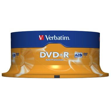 DVD-R диск Verbatim 4.7Gb 16x25cake