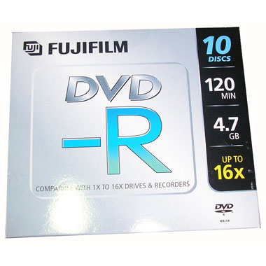 DVD-R диск Fuji 4.7Gb 16x 10 jew