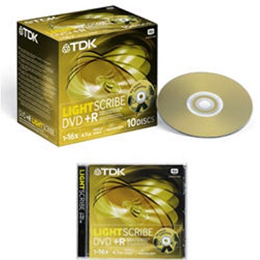 DVD+R диск TDK 4.7G16x10 LS
