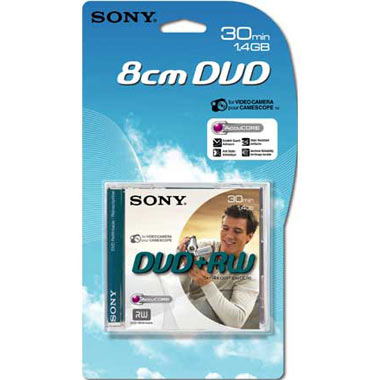 DVD+RW диск 8см Sony DPW-30A 8см